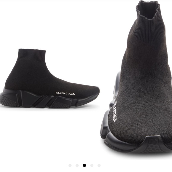 Balenciaga Sock Shoe Black on Black - Picture 4 of 12